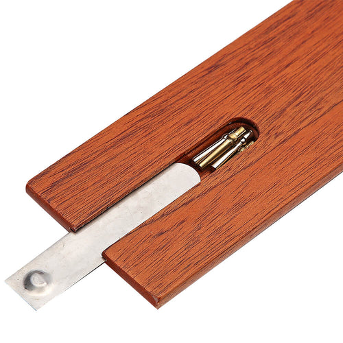  Mahogany cribbage board with storage for metal pins