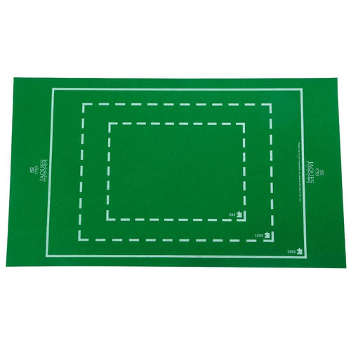Portable green felt puzzle roll up mat for up to 1500 piece puzzles - green puzzle mat laid flat