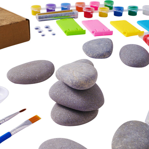  Rock Painting Set With Paints and Glitter