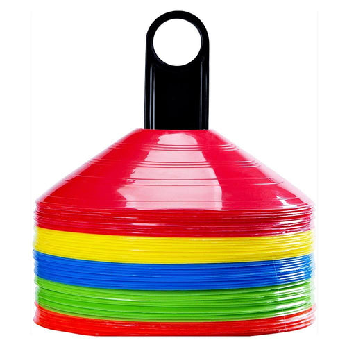 Training cones stacked together 