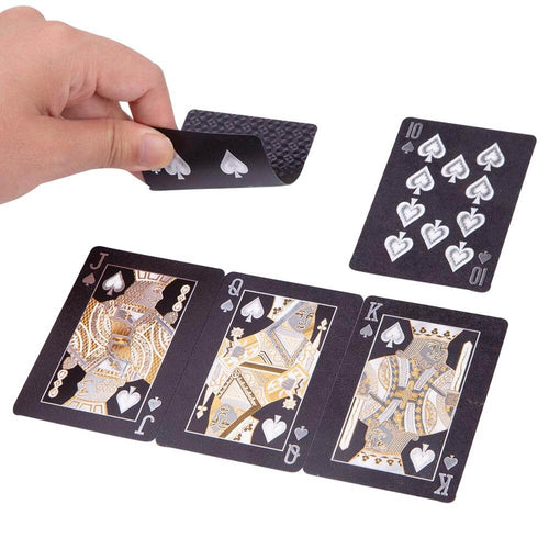 Black and gold waterproof playing cards 