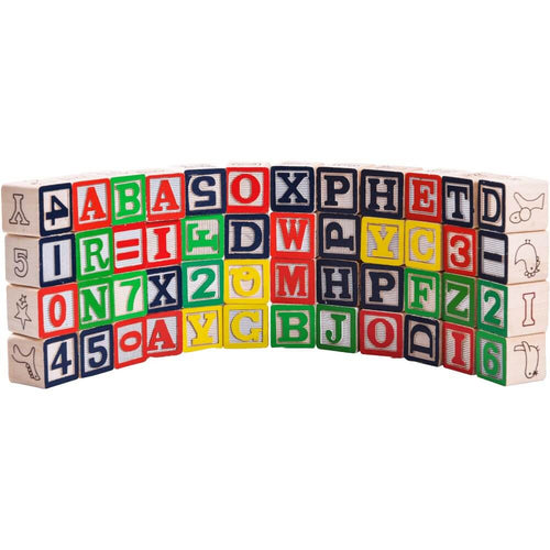 ABC, 123 and picture wooden blocks