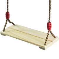 Wooden adjustable rope swing